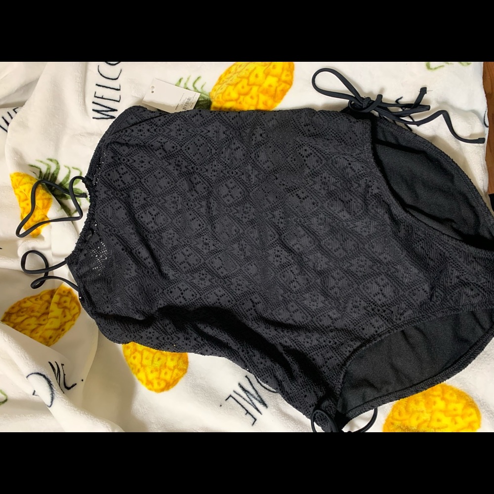 So Black crochet swimsuit